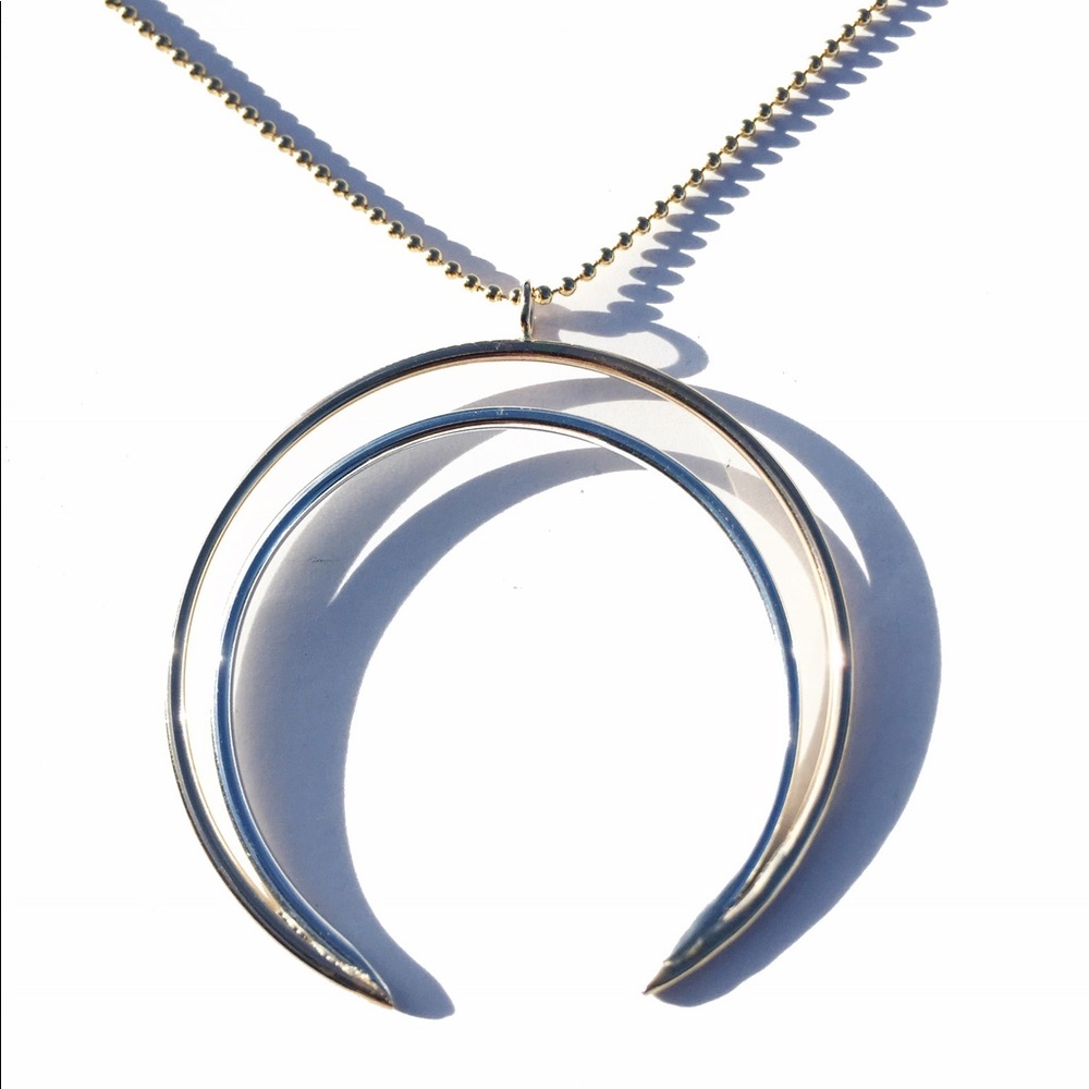 Long Crescent Necklace